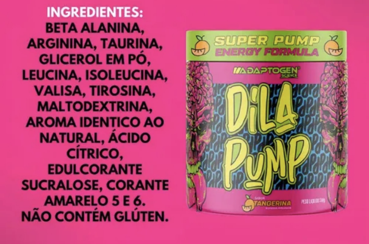 Dila Pump Energy Formula Tangerina 318g Adaptogen