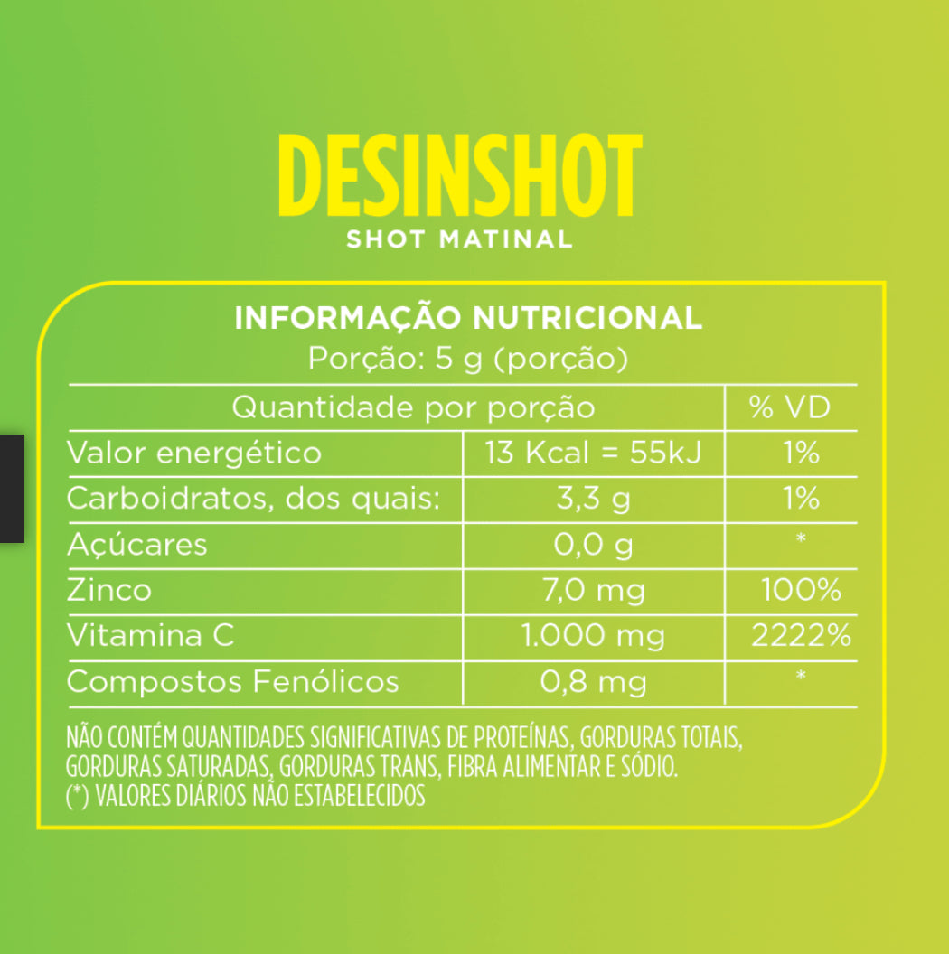 Desinshot - Shot Matinal (30 dias)- Desincha