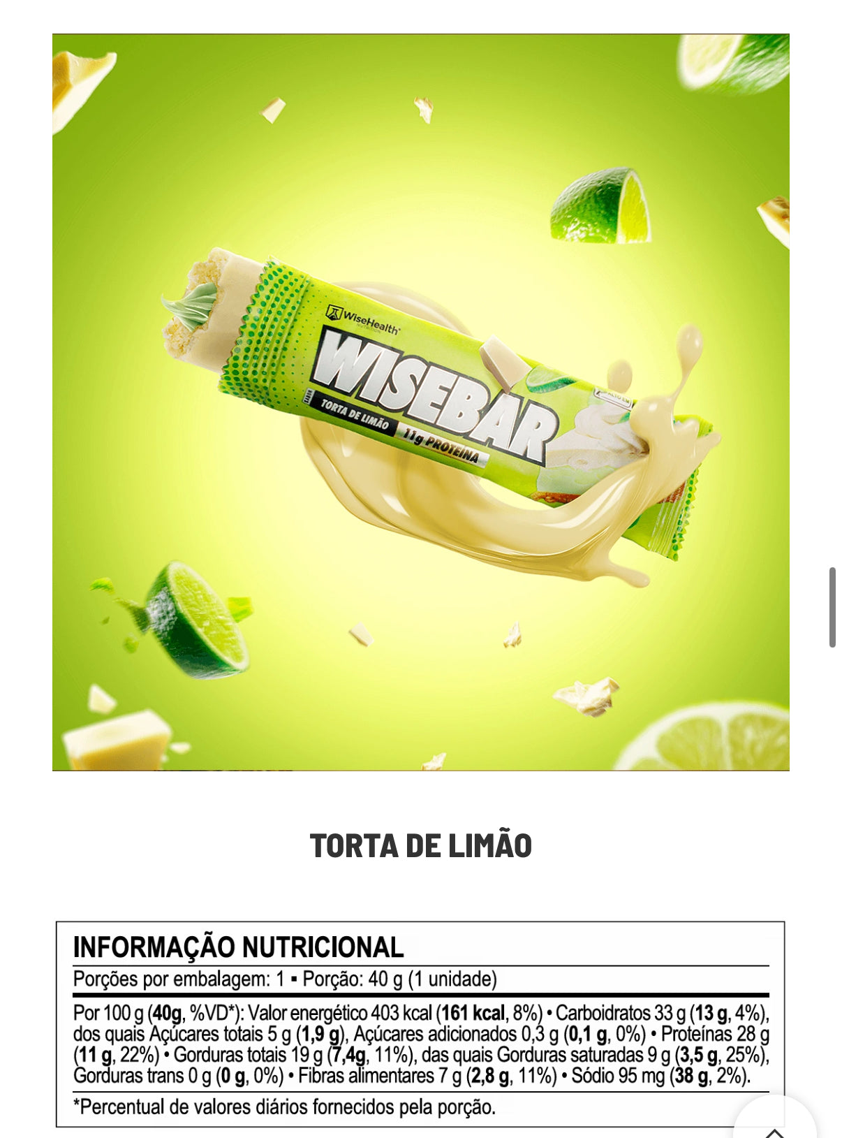 Wise barra de proteina