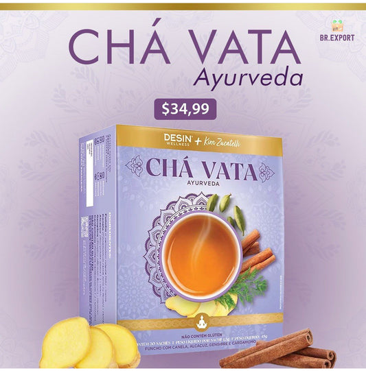 Chá Ayurveda Vata by Kim Zucatelli (30 sachês)