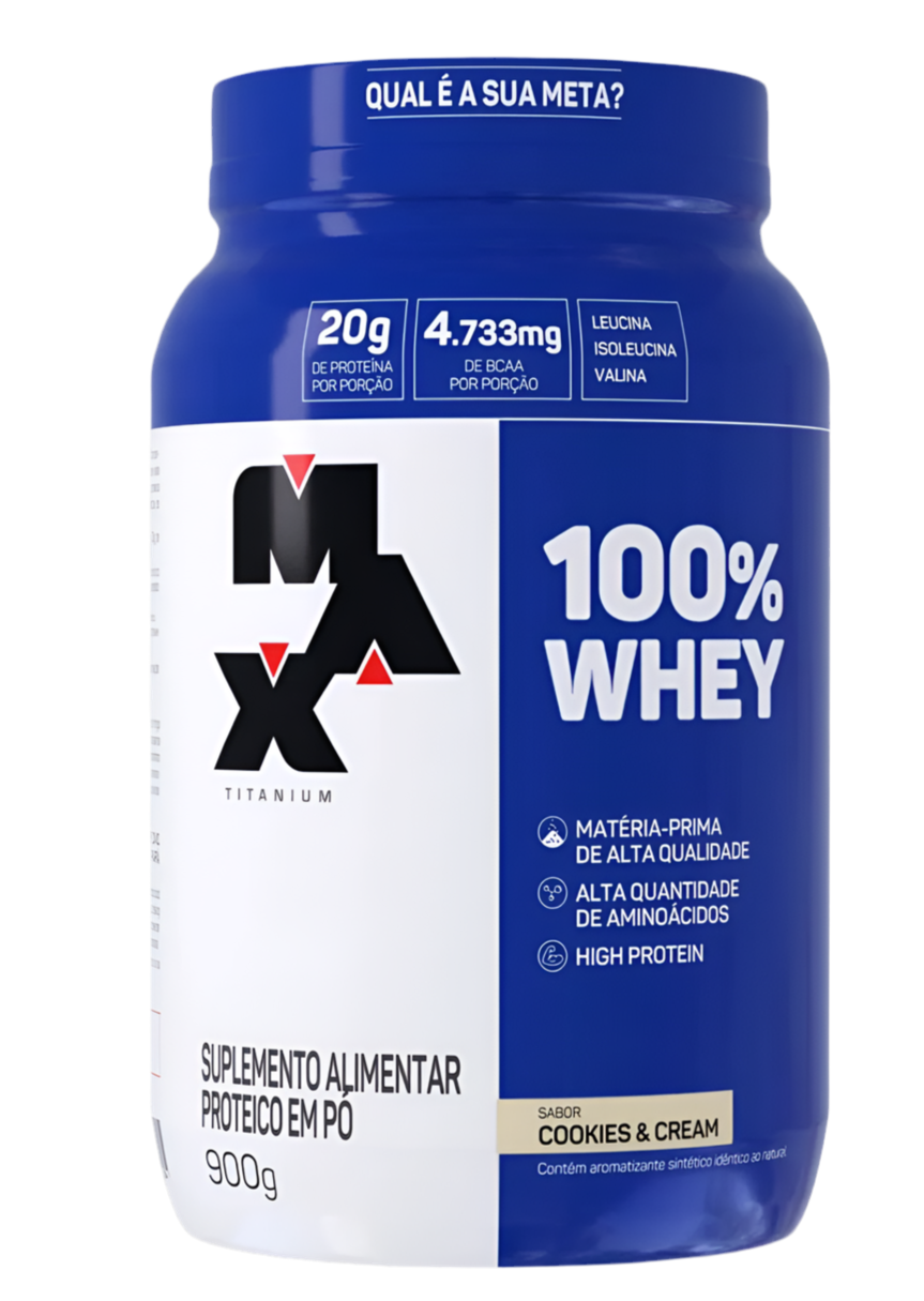 Whey Pote 900G - Max TitaniumCookies & Cream