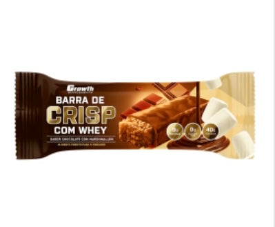 BARRA CRISP COM WHEY PROTEIN -Chocolate com Marshmallow