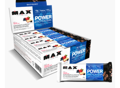 Power Protein Bar 41G - Max TitaniumFrutas Vermelhas-unidade