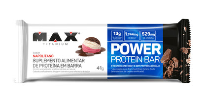 Power Protein Bar 41G - Max TitaniumNapolitano -unidade