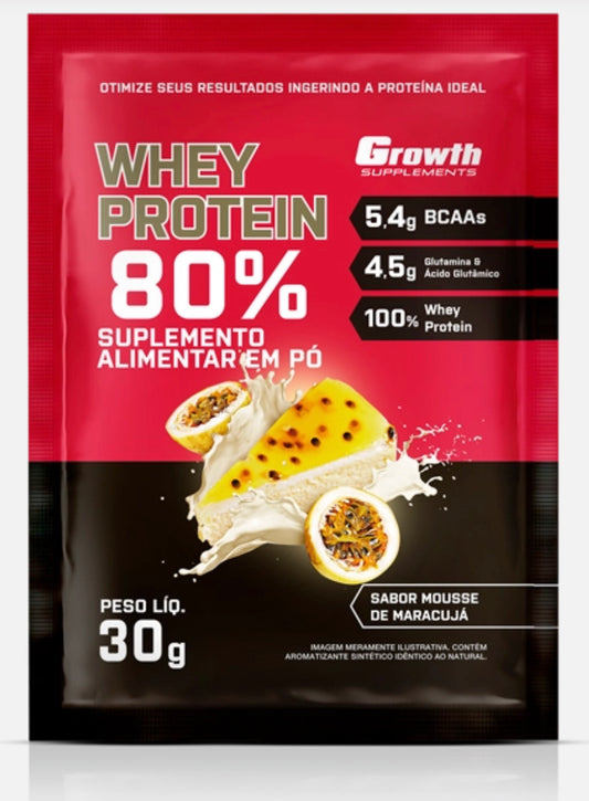Growth Whey protein - sabor Maracuja - unidade 30g