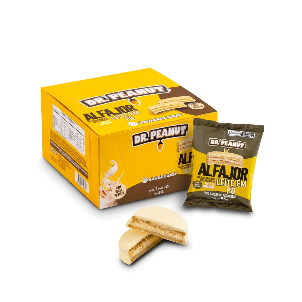 Alfajor sabor Leite em Pó - 55g - Dr Peanut