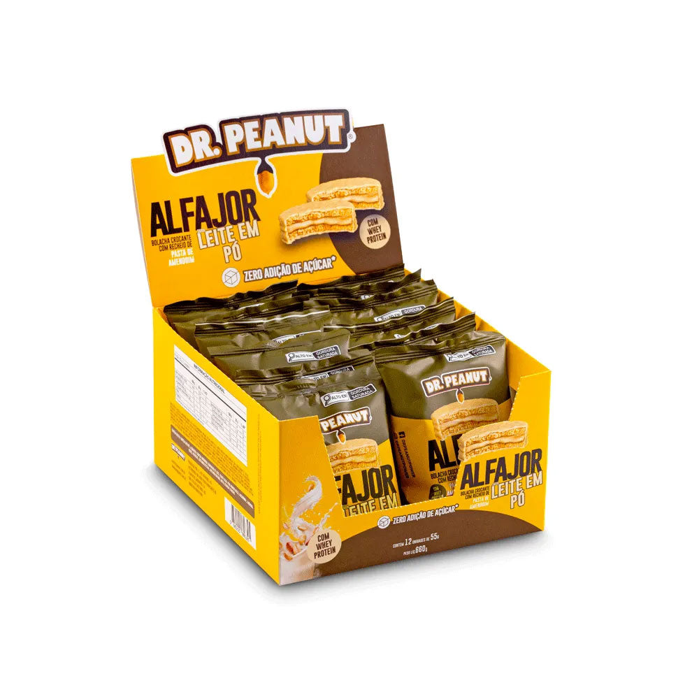 Alfajor sabor Leite em Pó - 55g - Dr Peanut