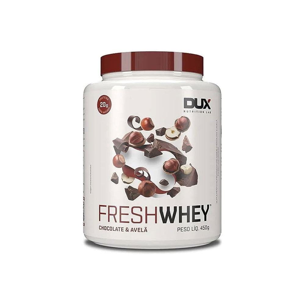 FreshWhey Chocolate & Avelã - 450g - DUX Nutrition