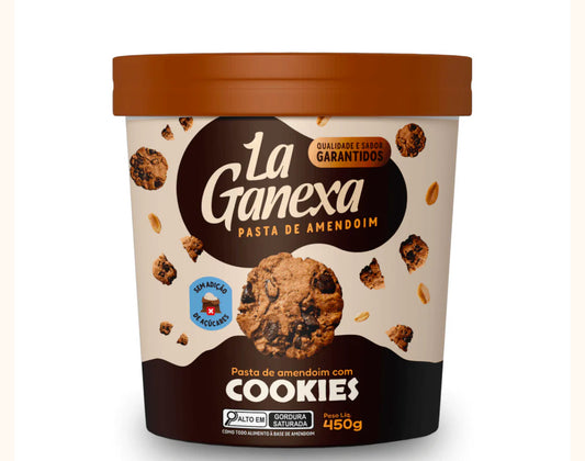 Pasta de Amendoim sabor Cookies La Ganexa