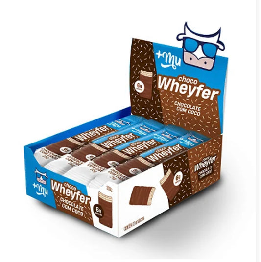 CHOCOWHEYFER +MU - CHOCOLATE COM COCO - CAIXA 12 UNIDADES - 300G
