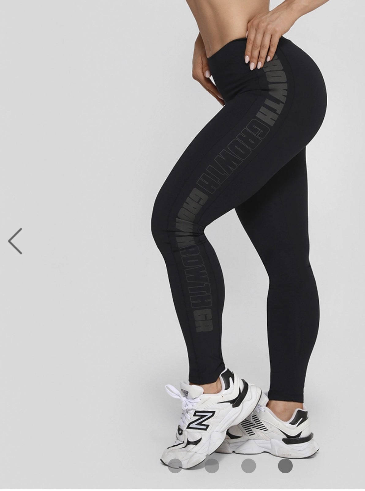 LEGGING ALL BLACK AD RECORTE LOGO GROWTH -