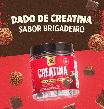 Dado de Creatina Sabor Brigadeiro Super Nutrition- Desincha 260g