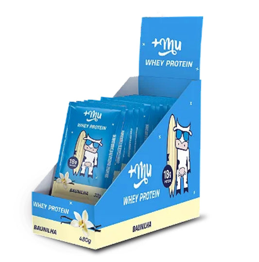WHEY CONCENTRADO +MU - BAUNILHA-unidade 32g