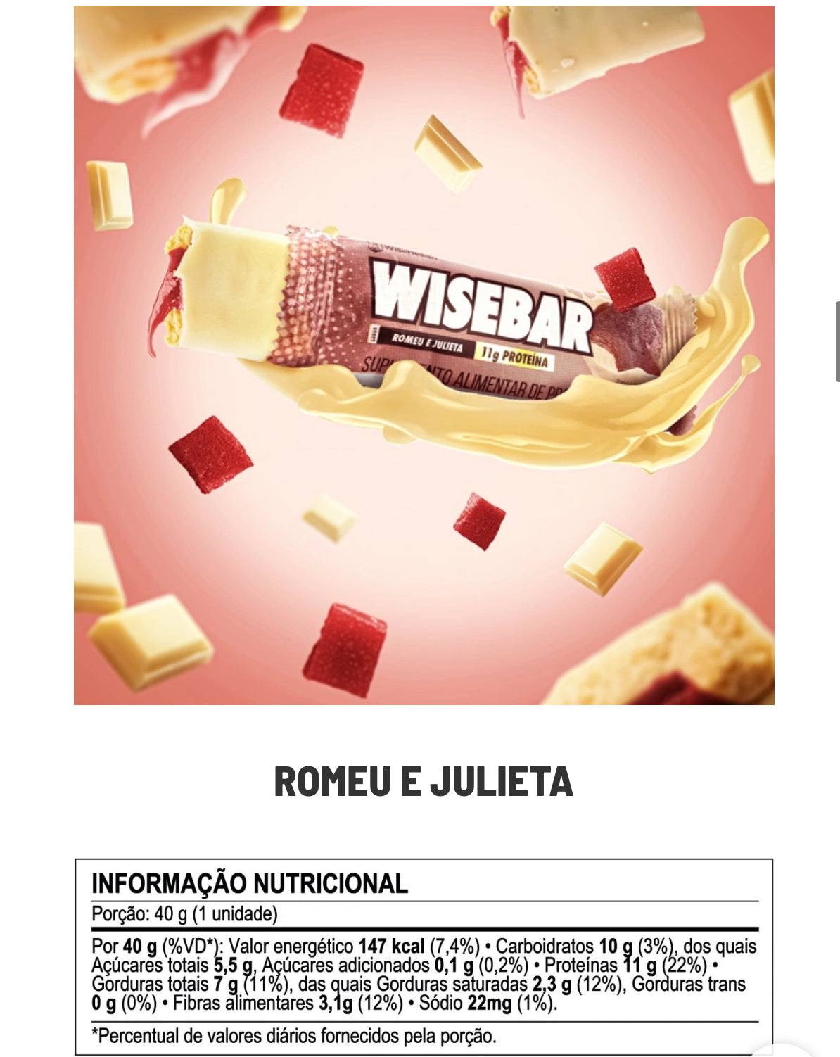 Wise barra de proteina