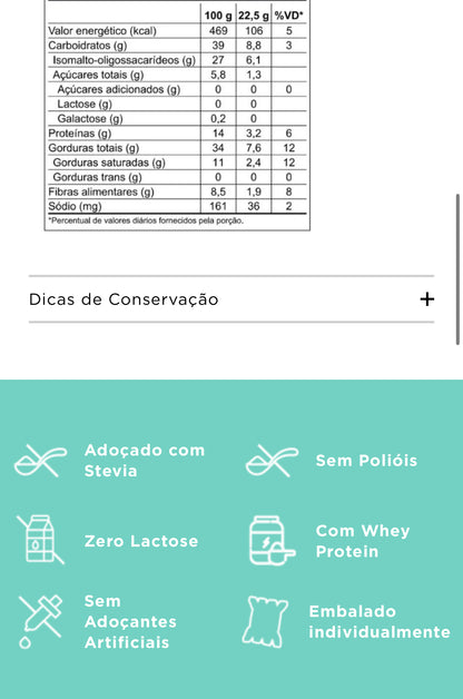 Paçoca Castanha-de-caju e Coco | Linha Stevia 225g