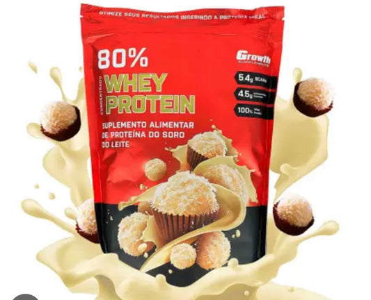 Whey Protein Concentrado Beijinho (1KG) - Growth Supplements