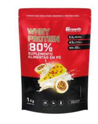 Whey Protein Concentrado (1kg)Growth Sabor Maracuja