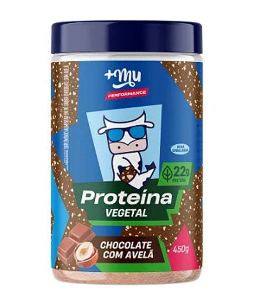 PROTEÍNA VEGETAL +MU PERFORMANCE - CHOCOLATE COM AVELÃ - POTE 450G