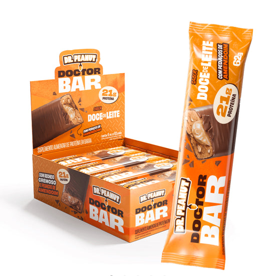 Barra de Proteína Doctor Peanut Bar Sabor Doce de Leite 62g
