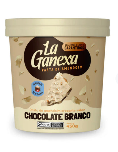 La Ganexa Pasta de Amendoim sabor Chocolate Branco