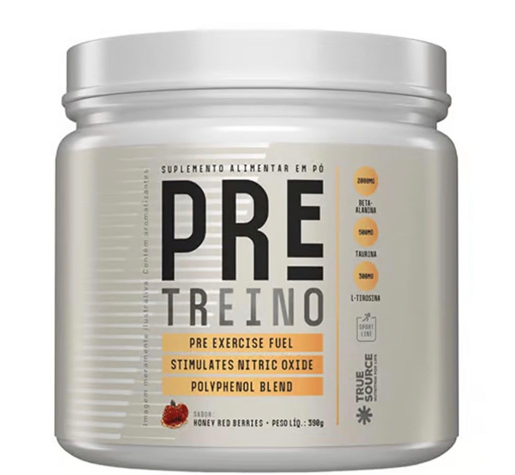 True source pre treino Honey Red Berries Ginger 390G