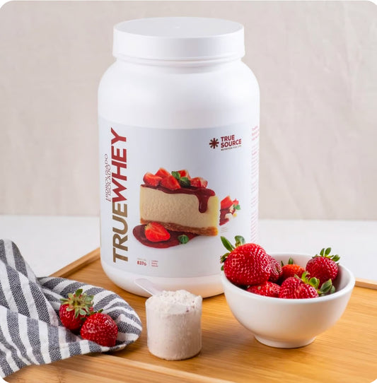 TRUE WHEY PROTEIN STRAWBERRY CHEESECAKE 837G TRUE SOURCE