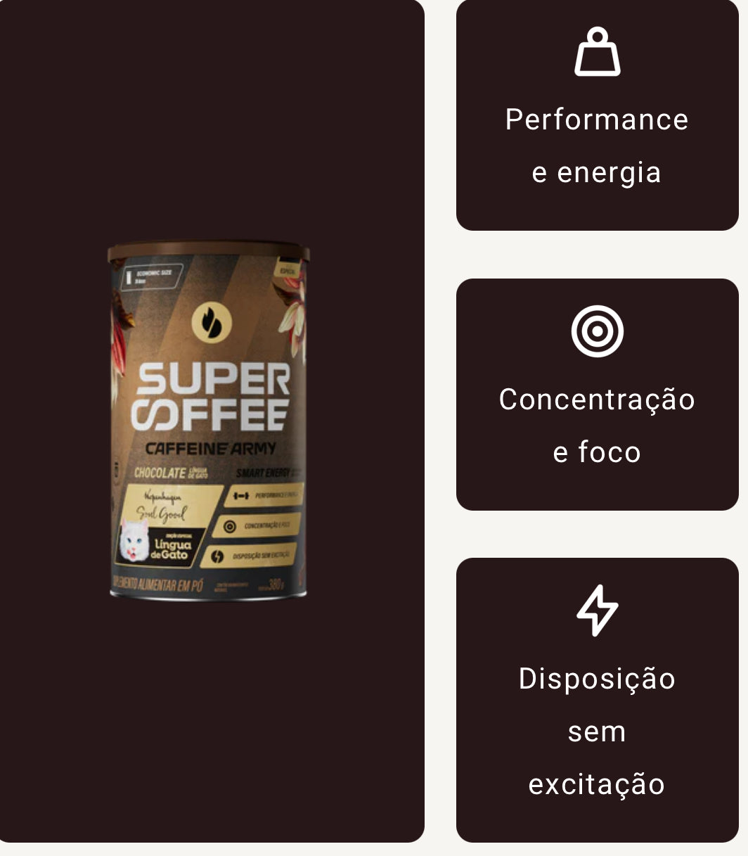 Super Coffee Chocolate Língua de Gato 380g