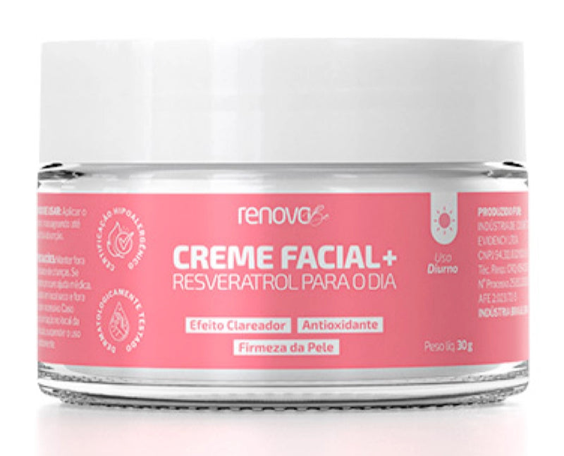 Creme Facial Resveratrol Para o Dia - Renova Be