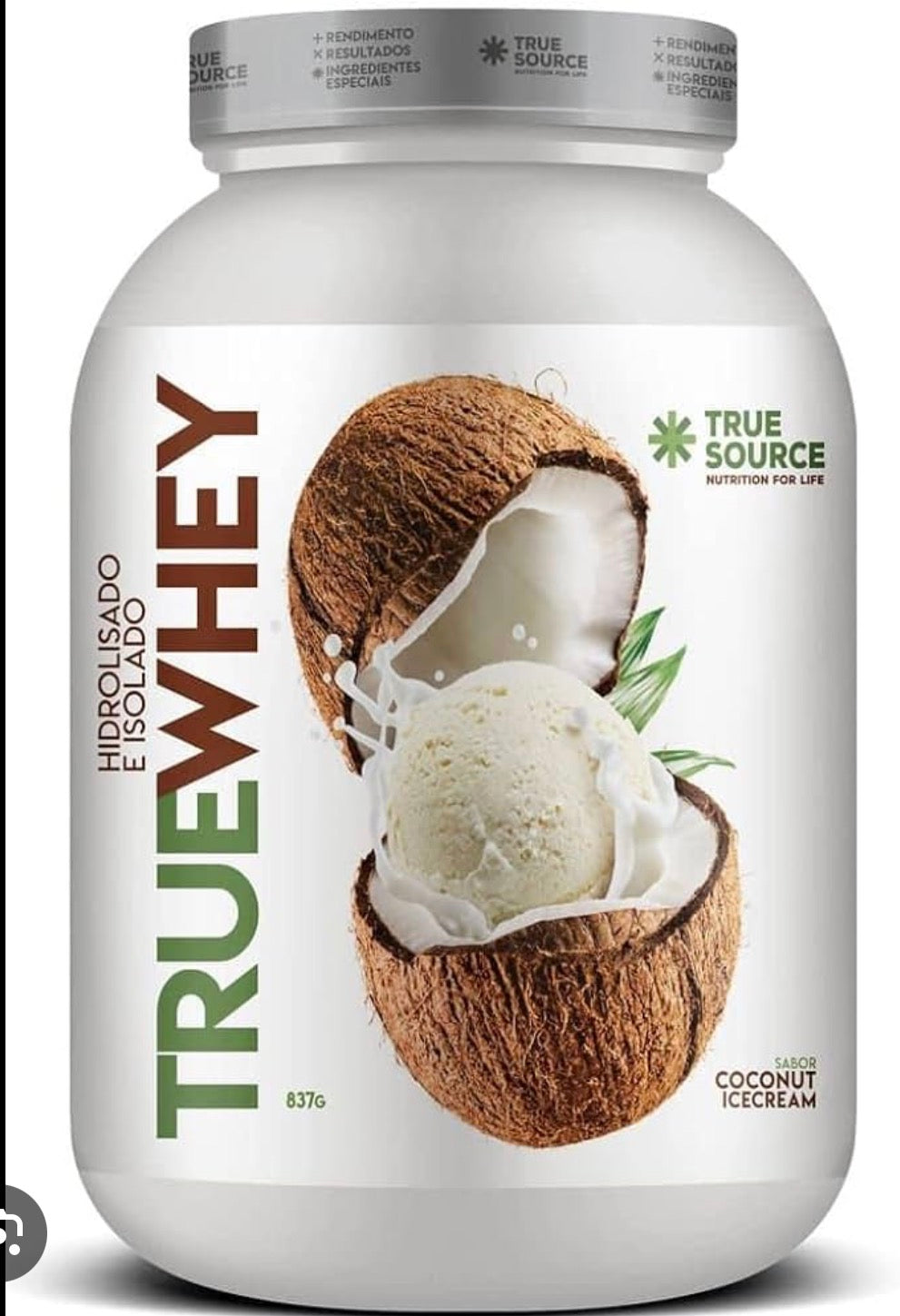 True source Protein Coconut Ice Cream True Source 837g