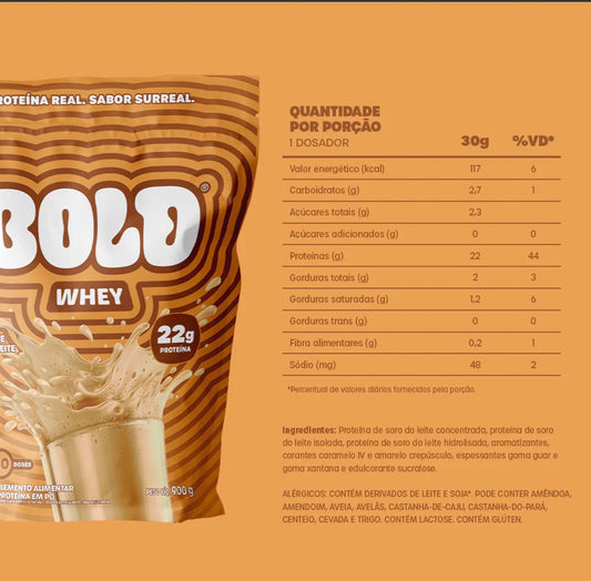 BOLD WHEY DOCE DE LEITE (900g) 30 doses
