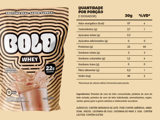 Bold Whey Sabor Baunilha 450g