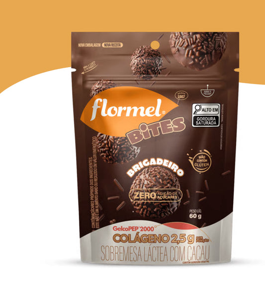 BOLINHAS DE BRIGADEIRO, COM CACAU, ZERO AÇÚCAR - 60G Flormel