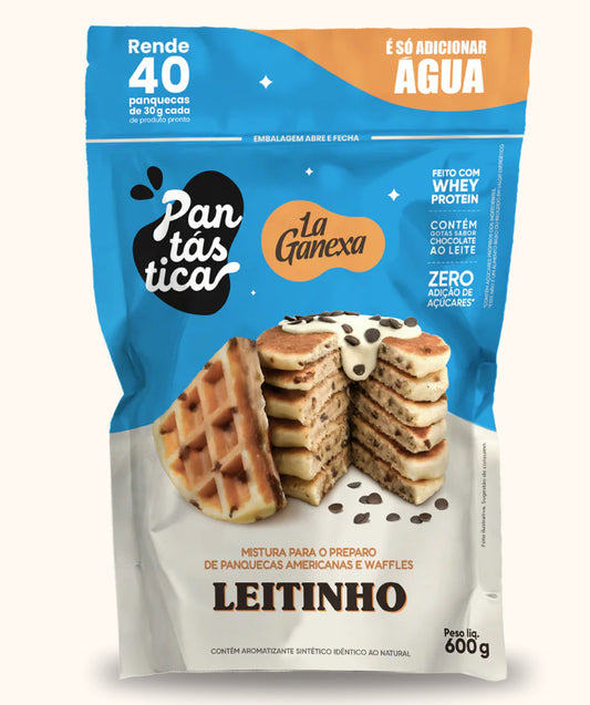 Pantástica - Panqueca Proteica sabor Leitinho 600g/un - La Ganexa