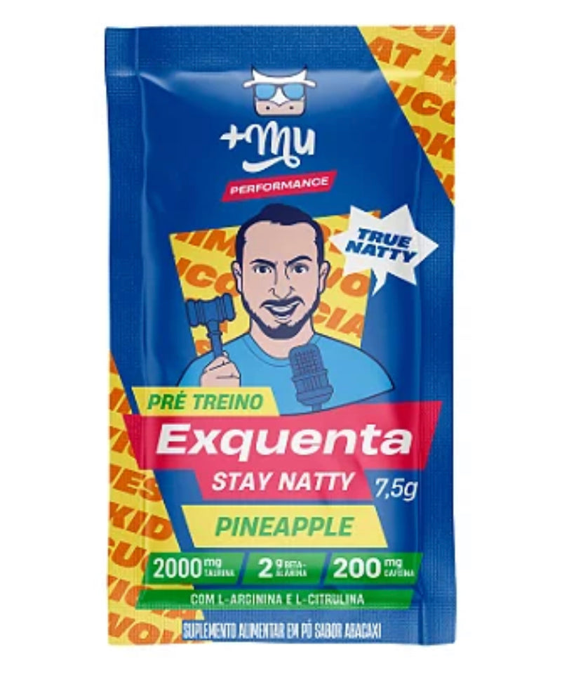 EXQUENTA STAY NATTY + Mu- PRÉ-TREINO EM SACHÊ - PINEAPPLE