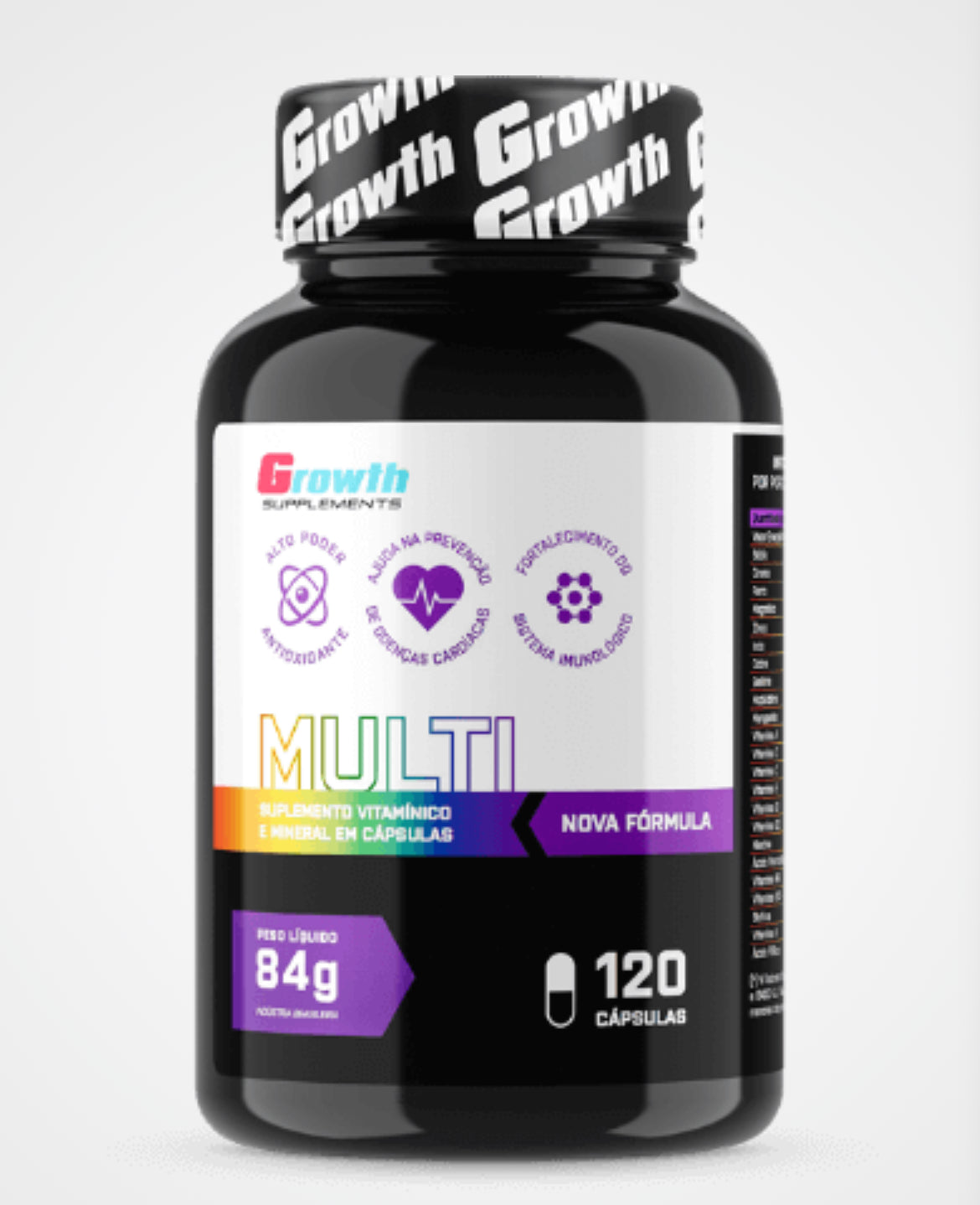 MULTIVITAMÍNICO (120 CÁPS) (NOVA FÓRMULA) - GROWTH