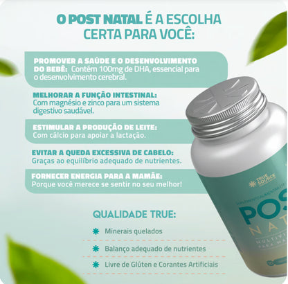 MULTIVITAMÍNICO POSTNATAL 90 CÁPSULAS TRUE SOURCE