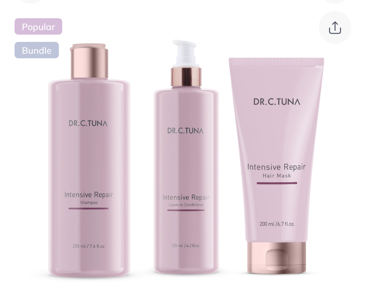 Intensive Repair Bundle - Farmasi / shampoo / leave in conditioner / hair mask