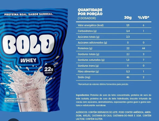 Bold Whey Sabor Cookies and Cream 450g