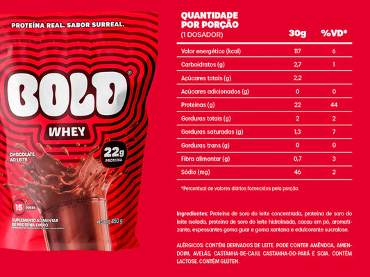 Bold Whey sabor Chocolate ao Leite 450g