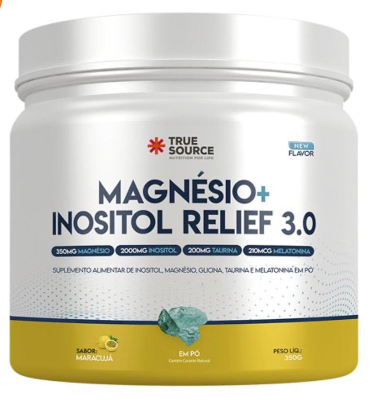 Magnésio + Inositol Relief 3.0 350G True Source