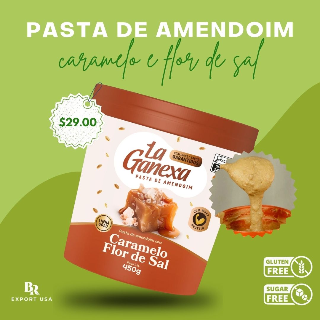 La Ganexa Pasta de Amendoim sabor Caramelo e Flor de Sal