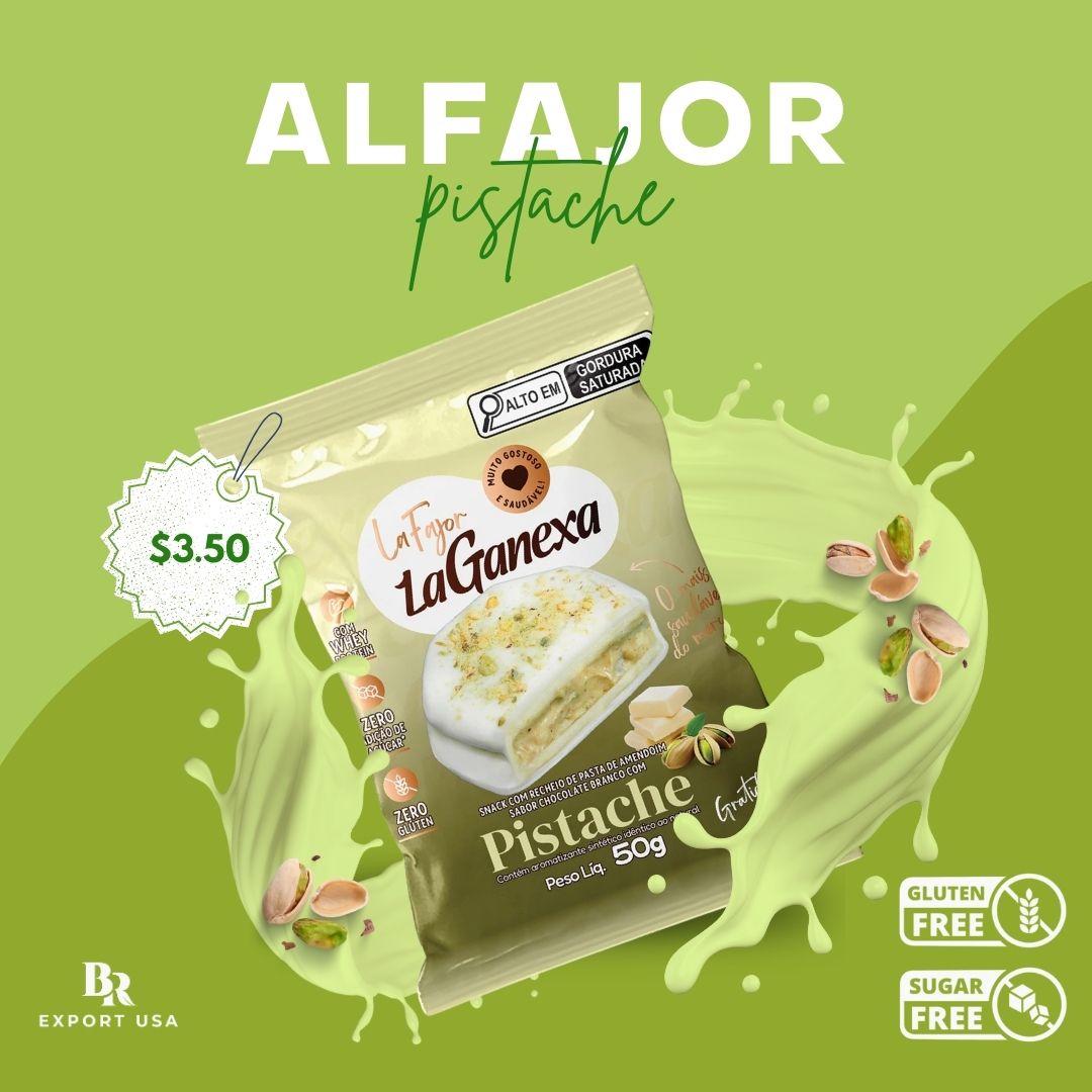 La Ganexa Alfajor sabor Pistache - unidade